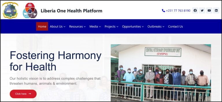 Liberia Embraces a Healthier Future: Launch of Liberia One Health Platform’s Website on One Health Day