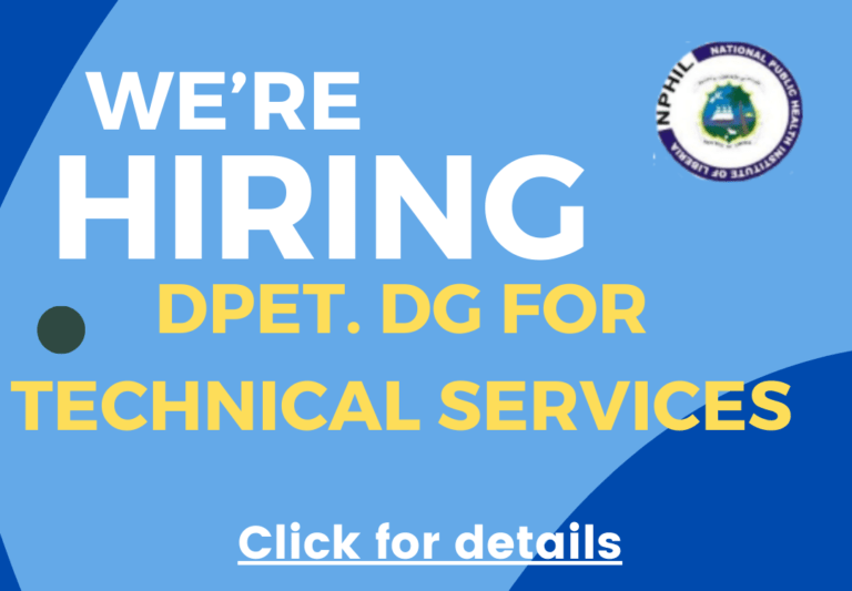 Job Vacancy: Deputy Director General for Technical Services for NPHIL